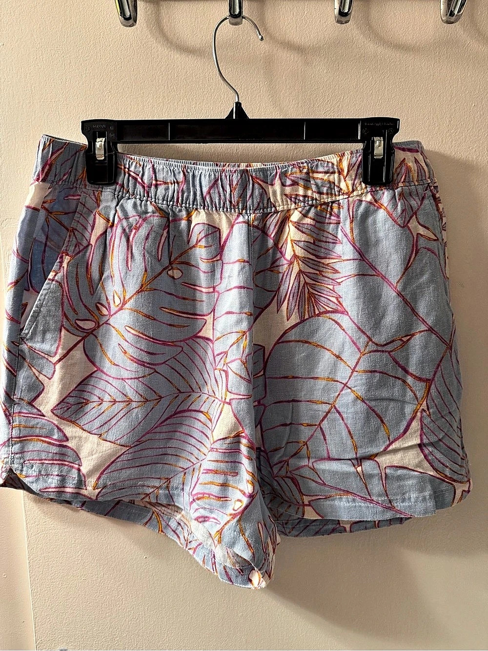 Cynthia rowley Linen Blend High Waist Shorts Size L